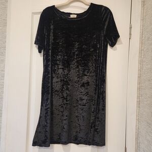 POL Black Velvet Dress Size M Euc